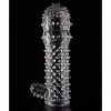 Soft Silicone Reusable Spike Condom & Extender Toy Dotted Ribbed condom Pakistan Sex toy