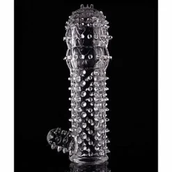 Soft Silicone Reusable Spike Condom & Extender Toy Dotted Ribbed condom Pakistan Sex toy