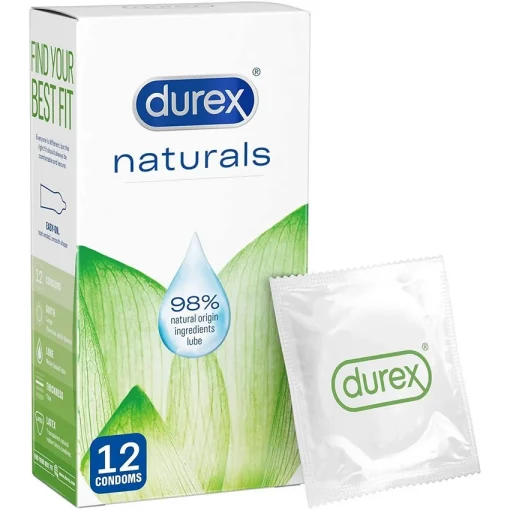 Durex Naturals Condoms 12 Pack now imported from UK , available in Pakistan