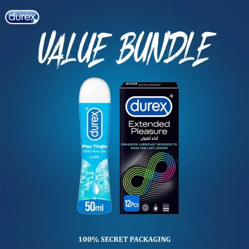 Durex Pack of 2 Extended Pleasure and Tingle Lube 50ml pakistan