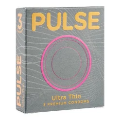 Pulse Ultra Thin Premium Condoms, 3-Pack pakistan